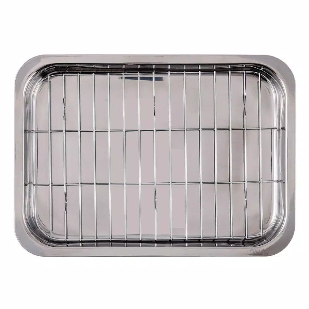 Deals ๐ Ovente 13 In. X 9.3 In. Dishwasher-Safe Stainless Steel Roasting Pan With Wire Rack And Handles ๐ 4 Deals ๐ Ovente 13 In. X 9.3 In. Dishwasher-Safe Stainless Steel Roasting Pan With Wire Rack And Handles ๐ - Image 4