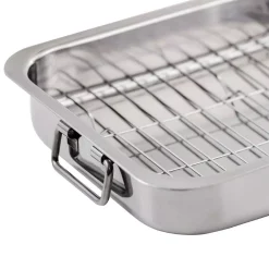 Deals ๐ Ovente 13 In. X 9.3 In. Dishwasher-Safe Stainless Steel Roasting Pan With Wire Rack And Handles ๐ 14 Deals ๐ Ovente 13 In. X 9.3 In. Dishwasher-Safe Stainless Steel Roasting Pan With Wire Rack And Handles ๐ -Cheap Cookware Shop unnamed file 3532