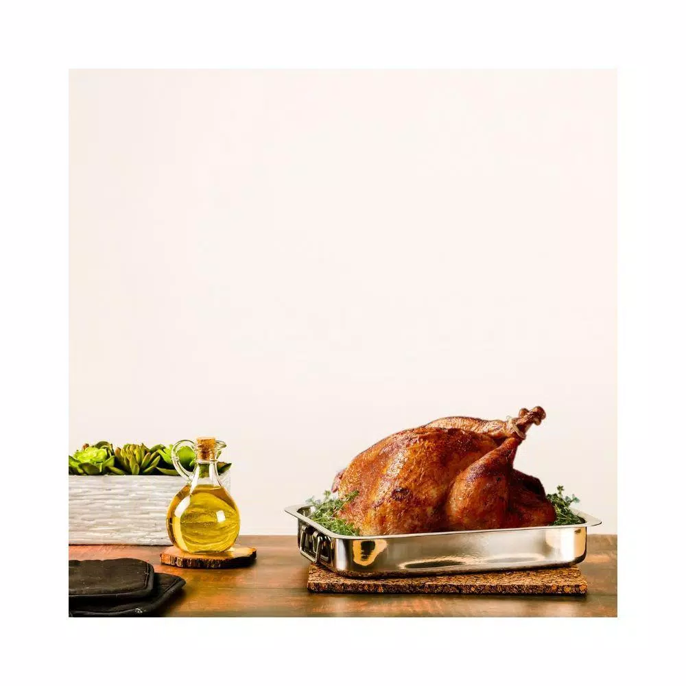 Deals ๐ Ovente 13 In. X 9.3 In. Dishwasher-Safe Stainless Steel Roasting Pan With Wire Rack And Handles ๐ 9 Deals ๐ Ovente 13 In. X 9.3 In. Dishwasher-Safe Stainless Steel Roasting Pan With Wire Rack And Handles ๐ - Image 9