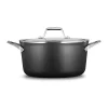 Top 10 🥰 Calphalon Premier 6 Qt. Hard-Anodized Aluminum Nonstick Stock Pot In Black With Glass Lid ✔️