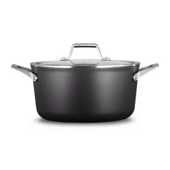 Top 10 🥰 Calphalon Premier 6 Qt. Hard-Anodized Aluminum Nonstick Stock Pot In Black With Glass Lid ✔️