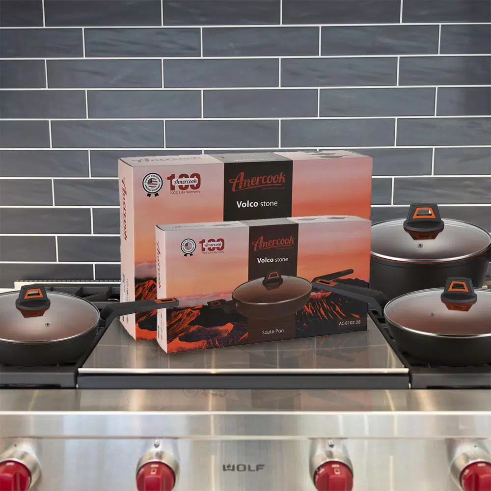 Flash Sale โจ AMERCOOK 12 In. Rough Non Stick ๐งฅ Coated Round Wok Pan Volcano Stone โ 4 Flash Sale โจ AMERCOOK 12 In. Rough Non Stick ๐งฅ Coated Round Wok Pan Volcano Stone โ - Image 4