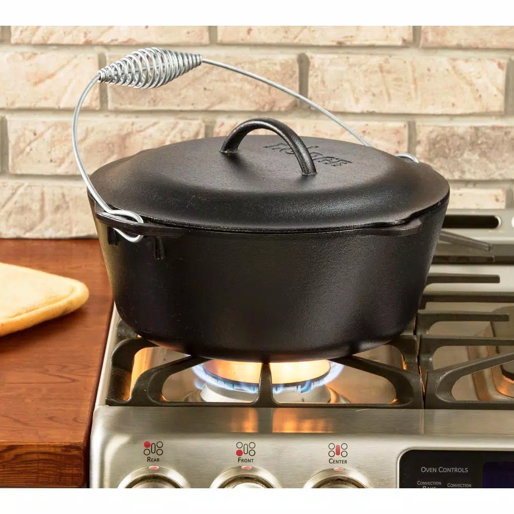 Best Sale ✔️ Lodge 7 Qt. Cast Iron Dutch Oven With Lid And Spiral Bail Handle ✔️ 2 Best Sale ✔️ Lodge 7 Qt. Cast Iron Dutch Oven With Lid And Spiral Bail Handle ✔️ - Image 2