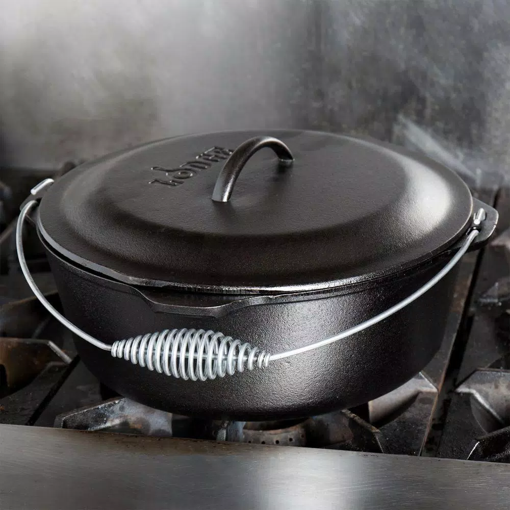 Best Sale ✔️ Lodge 7 Qt. Cast Iron Dutch Oven With Lid And Spiral Bail Handle ✔️ 9 Best Sale ✔️ Lodge 7 Qt. Cast Iron Dutch Oven With Lid And Spiral Bail Handle ✔️ - Image 9