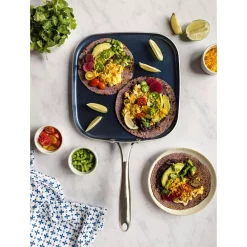 Outlet ❤️ GRANITESTONE Classic Blue 10.5 In. Aluminum Ultra-Durable Non-Stick Diamond Infused Griddle Pan 🤩 -Cheap Cookware Shop unnamed file 3684