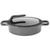 Cheap 🛒 BergHOFF GEM Stay Cool 4.9 Qt. Cast Aluminum Nonstick Saute Pan In Gray With Glass Lid 🤩