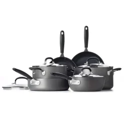 Discount ๐ฅฐ OXO Good Grips 10-Piece Hard-Anodized Aluminum Nonstick Cookware Set In Gray ๐