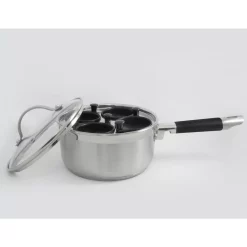 Best Pirce ๐ ExcelSteel Professional 4-Cup Egg Poacher Stainless With Silicone Spatula ๐