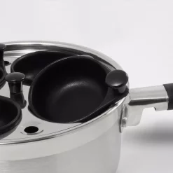 Best Pirce 😀 ExcelSteel Professional 4-Cup Egg Poacher Stainless With Silicone Spatula 😀 -Cheap Cookware Shop unnamed file 3733