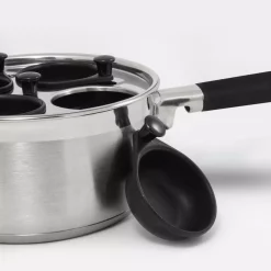 Best Pirce 😀 ExcelSteel Professional 4-Cup Egg Poacher Stainless With Silicone Spatula 😀 -Cheap Cookware Shop unnamed file 3734