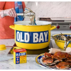 Best Pirce 🧨 Golden Rabbit Old Bay 18 Qt. Porcelain-Enameled Steel Stock Pot In Yellow With Glass Lid ⭐ -Cheap Cookware Shop unnamed file 3744