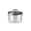Hot Sale 🎁 Cook N Home 5 Qt. Round Stainless Steel Casserole Dish With Glass Lid ⭐
