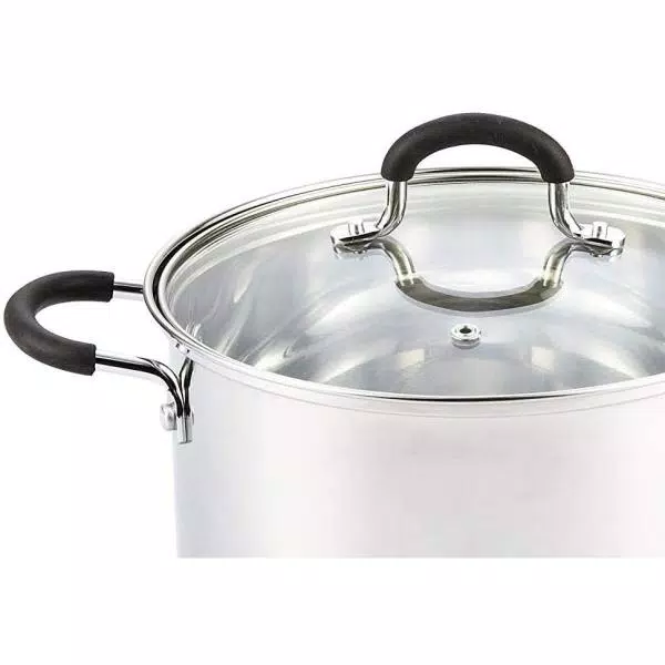 Hot Sale ๐ Cook N Home 5 Qt. Round Stainless Steel Casserole Dish With Glass Lid โญ 3 Hot Sale ๐ Cook N Home 5 Qt. Round Stainless Steel Casserole Dish With Glass Lid โญ - Image 3