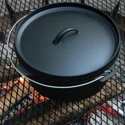Flash Sale ⌛ Sunnydaze Decor Cast Iron 8 Qt. Round Cast Iron Dutch Oven In Black With Lid 👏 -Cheap Cookware Shop unnamed file 3759