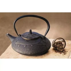 New 🎁 Old Dutch Koi 4.75-Cup Teapot In Black And Copper ⌛ -Cheap Cookware Shop unnamed file 3771