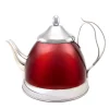 Top 10 ⌛ Creative Home Nobili-Tea 2.0 Qt. Metallic Cranberry Stainless Steel Tea Kettle With Removable Infuser Basket 👏