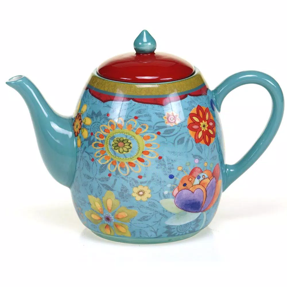 Outlet ๐ Certified International The Tunisian Sunset Collection 5-Cup Teapot ๐ 1 Outlet ๐ Certified International The Tunisian Sunset Collection 5-Cup Teapot ๐