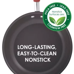 Wholesale 👏 Rachael Ray Cucina 11 In. Hard-Anodized Aluminum Nonstick Grill Pan In Cranberry Red And Gray 😉 -Cheap Cookware Shop unnamed file 3819