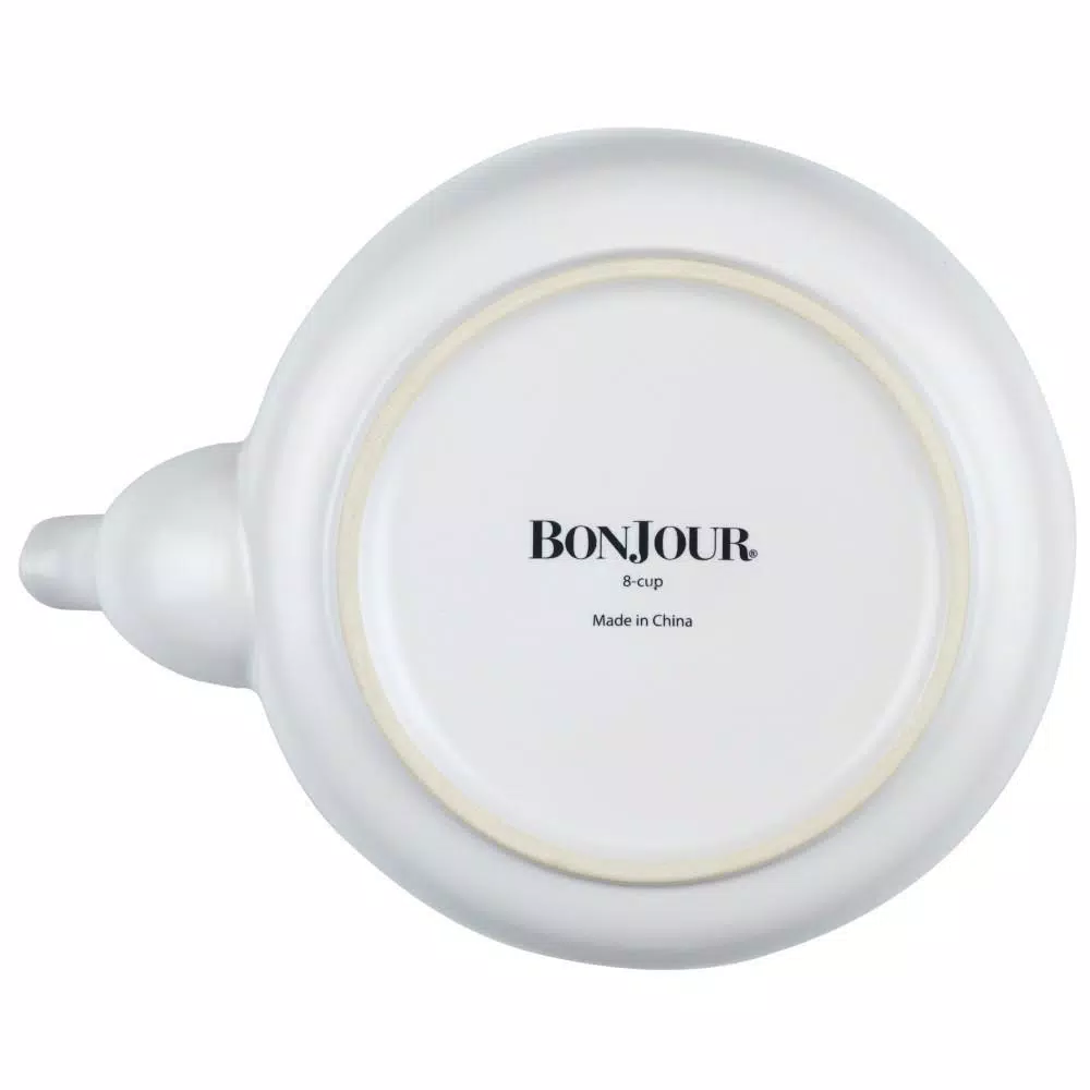 Brand new ❤️ BonJour Ceramic Coffee And Tea 8-Cup Matte White Ceramic Teapot With Infuser ✨ 3 Brand new ❤️ BonJour Ceramic Coffee And Tea 8-Cup Matte White Ceramic Teapot With Infuser ✨ - Image 3