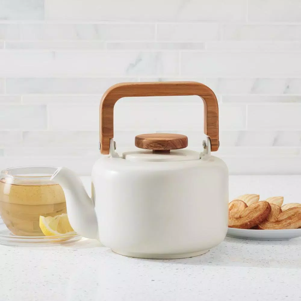 Brand new ❤️ BonJour Ceramic Coffee And Tea 8-Cup Matte White Ceramic Teapot With Infuser ✨ 5 Brand new ❤️ BonJour Ceramic Coffee And Tea 8-Cup Matte White Ceramic Teapot With Infuser ✨ - Image 5