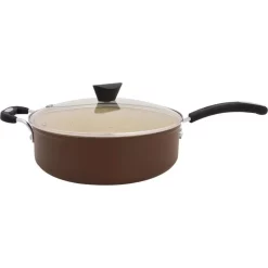 Best Pirce 😍 Ozeri Stone Earth 5.3 Qt. Aluminum Ceramic Nonstick Sauce Pan In Coconut Brown With Glass Lid ⭐ -Cheap Cookware Shop unnamed file 3894