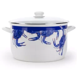 Outlet ✨ Golden Rabbit Blue Crab 18 Qt. Porcelain-Coated Steel Stock Pot In Blue With Glass Lid 🌟 -Cheap Cookware Shop unnamed file 3928