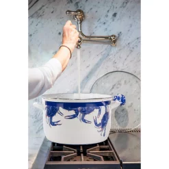 Outlet ✨ Golden Rabbit Blue Crab 18 Qt. Porcelain-Coated Steel Stock Pot In Blue With Glass Lid 🌟 -Cheap Cookware Shop unnamed file 3930