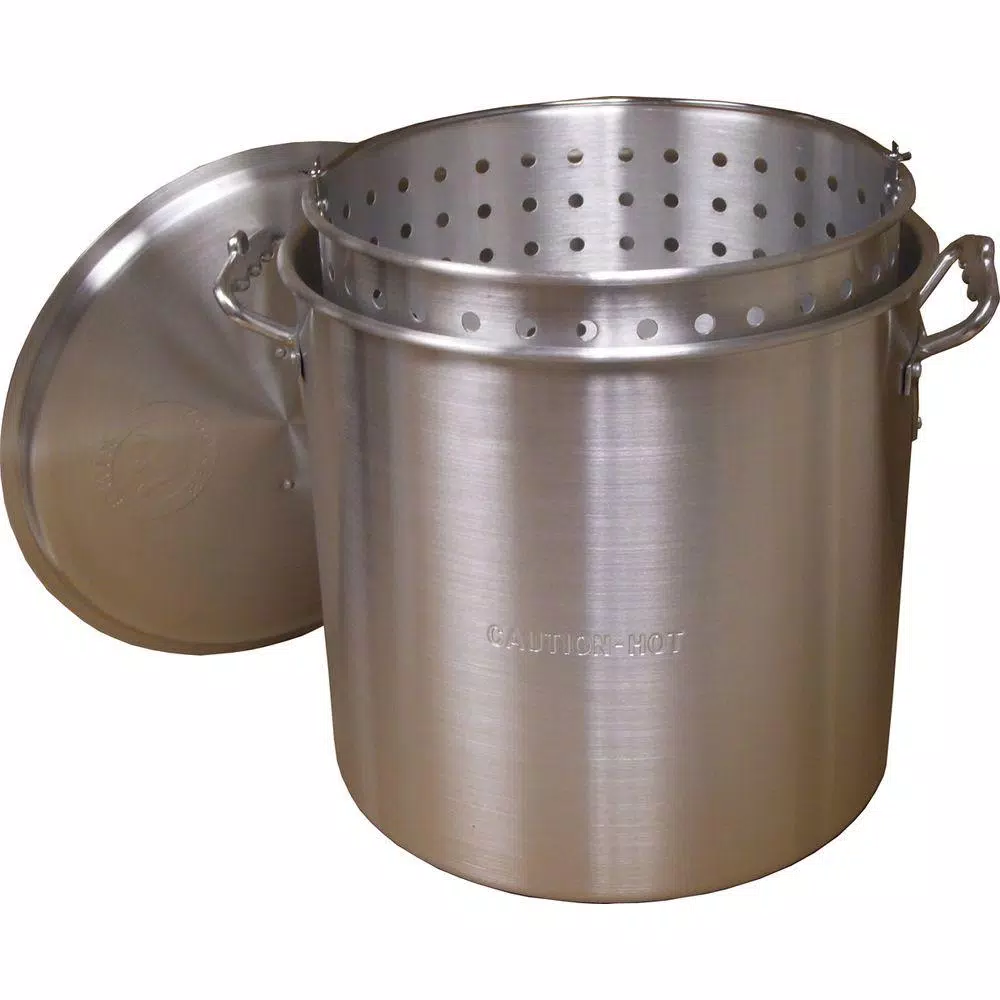 Cheap π King Kooker 120 Qt. Aluminum Stock Pot In Silver With Lid π 1 Cheap π King Kooker 120 Qt. Aluminum Stock Pot In Silver With Lid π
