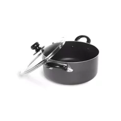 Wholesale ๐งจ Better Chef 13 Qt. Round Aluminum Nonstick Dutch Oven In Gray With Glass Lid ๐
