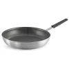Flash Sale 🧨 Tramontina Professional Fusion 14 In. Aluminum Frying Pan In Satin Silver ✔️
