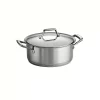 Budget 👍 Tramontina Gourmet Prima 6 Qt. Stainless Steel Sauce Pot With Lid 😀