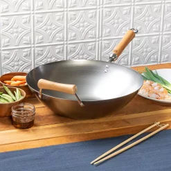 Best reviews of 👏 Honey-Can-Do Joyce Chen 14 In. Silver Carbon Steel Wok With Easy-Grab Birchwood Handle 👏 -Cheap Cookware Shop unnamed file 4095