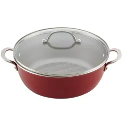 Best Pirce 🎁 Ayesha Curry Home Collection 7.5 Qt. Aluminum Nonstick Stock Pot In Sienna Red With Glass Lid ⌛ -Cheap Cookware Shop unnamed file 4104