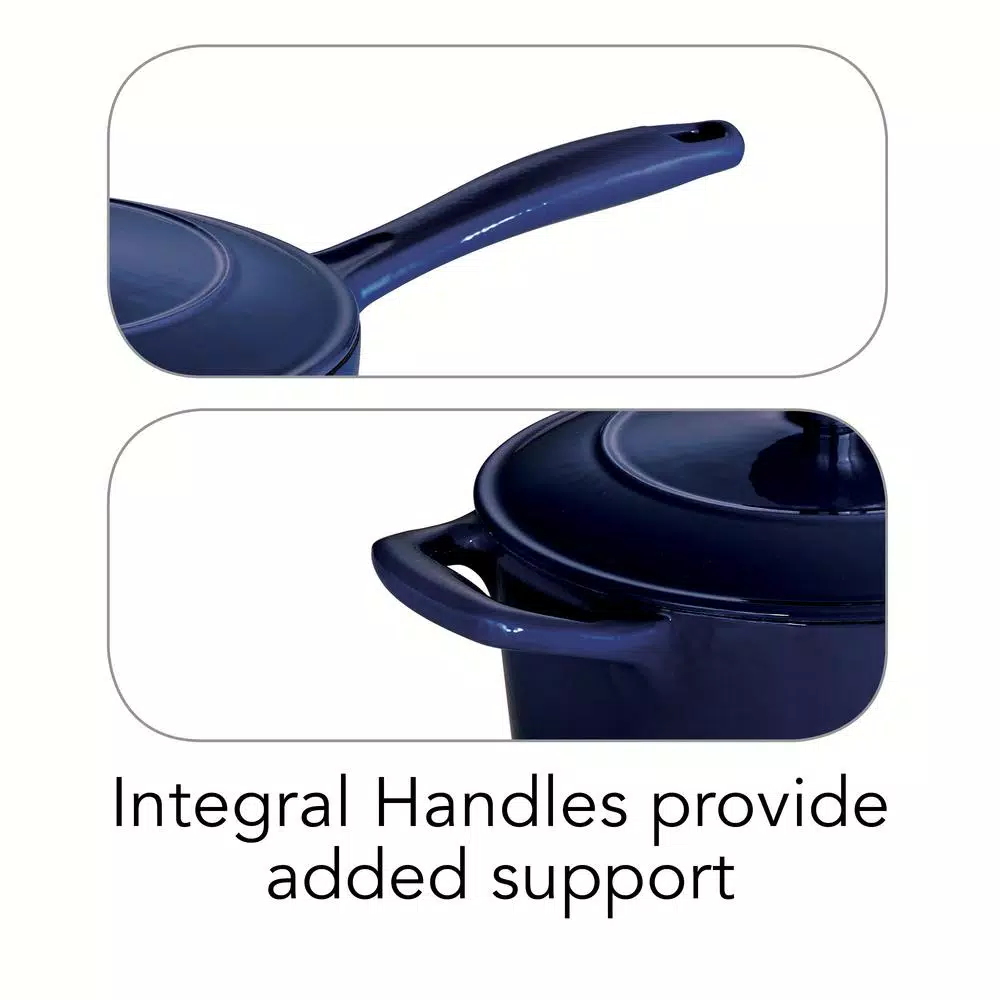 Hot Sale ๐ Tramontina Gourmet 2.5 Qt. Porcelain-Enameled Cast Iron Sauce Pan In Gradated Cobalt With Lid ๐ฅ 5 Hot Sale ๐ Tramontina Gourmet 2.5 Qt. Porcelain-Enameled Cast Iron Sauce Pan In Gradated Cobalt With Lid ๐ฅ - Image 5