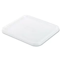 Outlet 👏 Rubbermaid Commercial Products SpaceSaver Square Container Lids, 8 4/5w X 8 3/4d, White 🛒