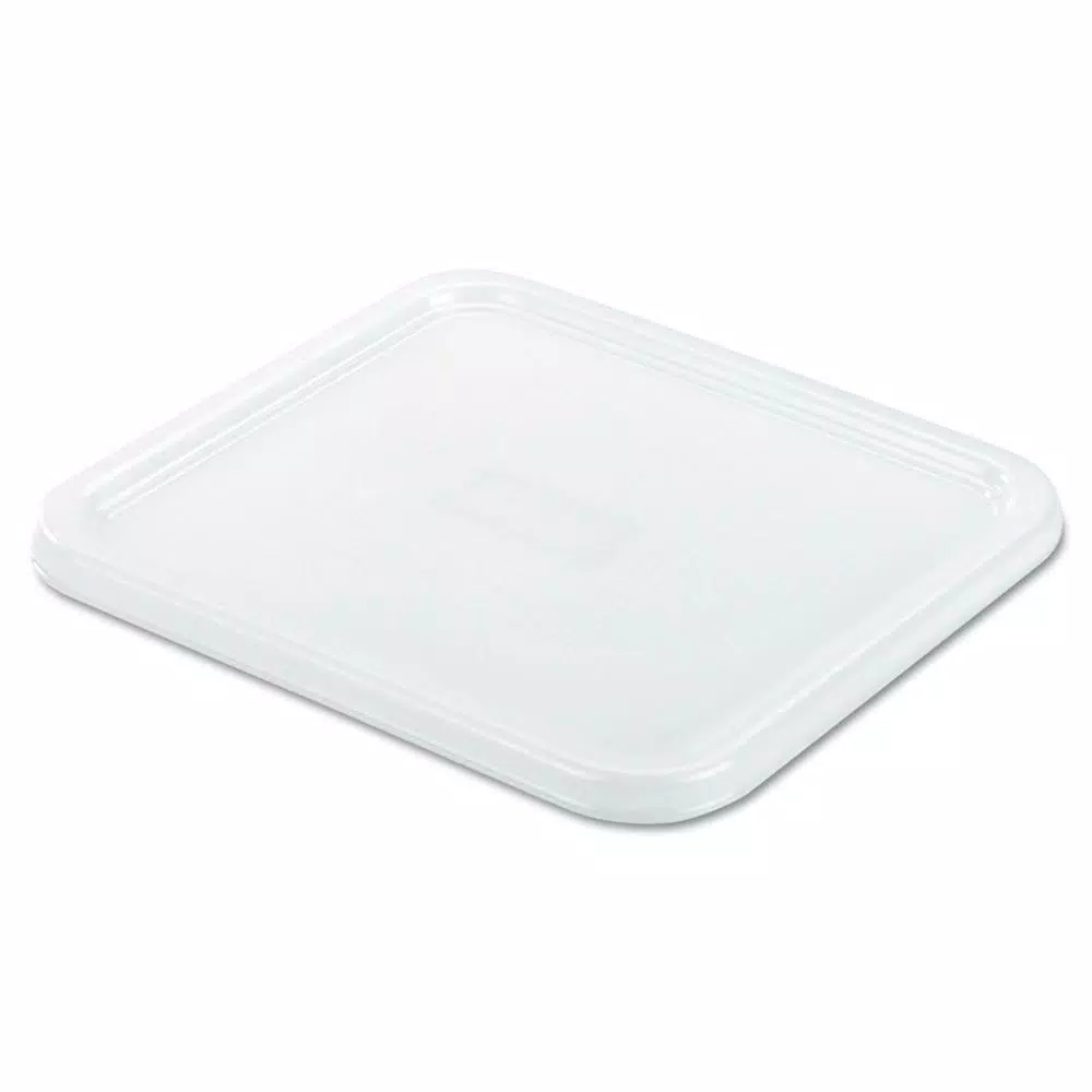 Outlet 👏 Rubbermaid Commercial Products SpaceSaver Square Container Lids, 8 4/5w X 8 3/4d, White 🛒 1 Outlet 👏 Rubbermaid Commercial Products SpaceSaver Square Container Lids, 8 4/5w X 8 3/4d, White 🛒