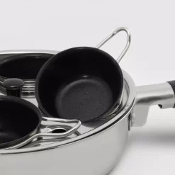 Discount ✔️ ExcelSteel 4-Cup 18/10 Stainless Egg Poacher With Silicone Grip ✔️ -Cheap Cookware Shop unnamed file 4136