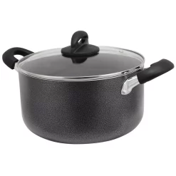 Cheap Cookware Shop 43 Buy ๐คฉ Oster Clairborne 6 Qt. Round Aluminum Nonstick Dutch Oven In Charcoal Gray With Glass Lid ๐