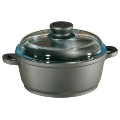 Coupon 🛒 Berndes Tradition 2.5 Qt. Round Cast Aluminum Nonstick Dutch Oven In Gray With Glass Lid 🧨