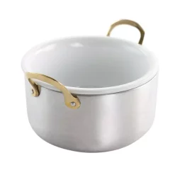 Buy ✔️ Gibson Home Noble Taste 0.81 Qt. Round Stainless Steel Dutch Oven In Silver 🛒