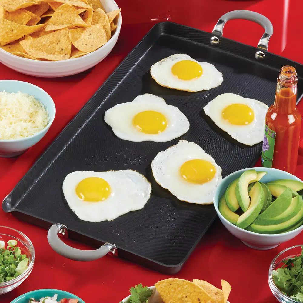 Outlet π― Circulon Elementum Hard-Anodized Nonstick Double Burner Griddle, 10-Inch X 18-Inch, Oyster Gray βοΈ 5 Outlet π― Circulon Elementum Hard-Anodized Nonstick Double Burner Griddle, 10-Inch X 18-Inch, Oyster Gray βοΈ - Image 5