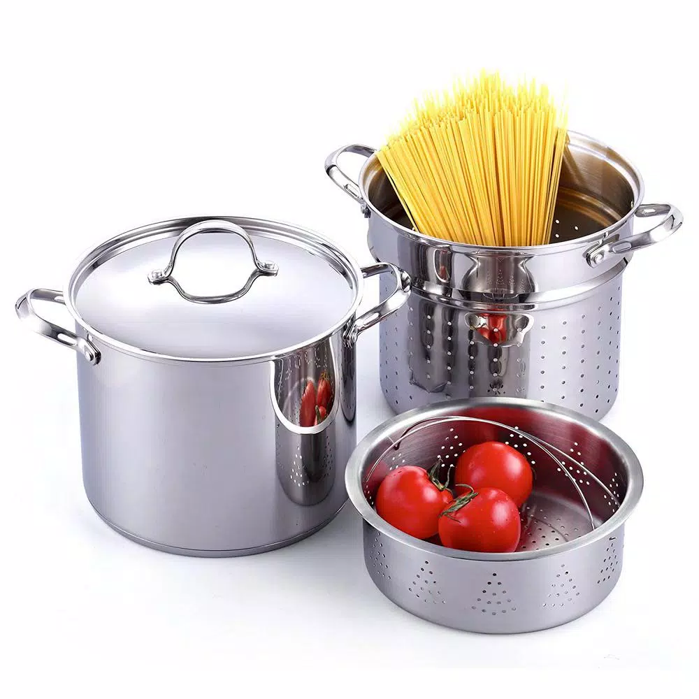 Discount ๐ Cooks Standard Classic 12 Qt. Stainless Steel Pasta Stockpot Cooker Steamer Multi-Pot Set ๐ 1 Discount ๐ Cooks Standard Classic 12 Qt. Stainless Steel Pasta Stockpot Cooker Steamer Multi-Pot Set ๐