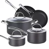 Top 10 ✨ Cooks Standard 8-Piece Hard-Anodized Aluminum Nonstick Cookware Set In Black 🔥