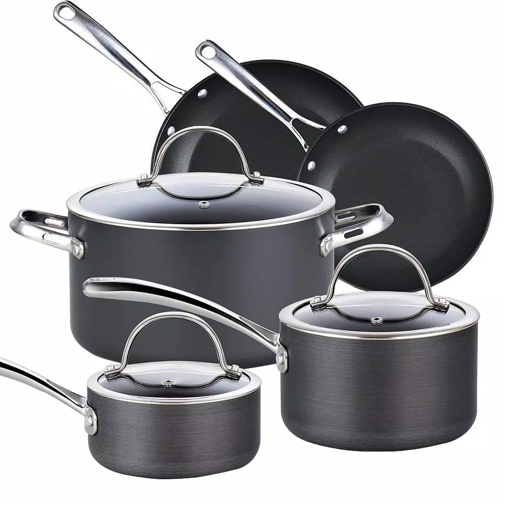 Top 10 β¨ Cooks Standard 8-Piece Hard-Anodized Aluminum Nonstick Cookware Set In Black π₯ 1 Top 10 β¨ Cooks Standard 8-Piece Hard-Anodized Aluminum Nonstick Cookware Set In Black π₯
