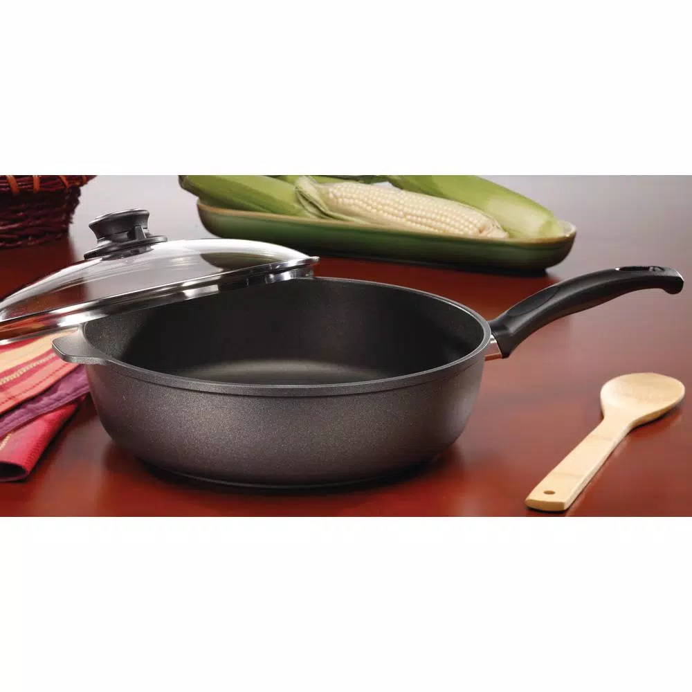 Outlet ✨ Swiss Diamond Swiss Titan 4.3 Qt. Titanium Nonstick Saute Pan In Gray With Glass Lid ❤️ 2 Outlet ✨ Swiss Diamond Swiss Titan 4.3 Qt. Titanium Nonstick Saute Pan In Gray With Glass Lid ❤️ - Image 2