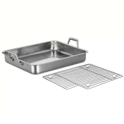 Outlet ๐ Tramontina Gourmet Prima 9.5 Qt. Stainless Steel Roasting Pan ๐คฉ