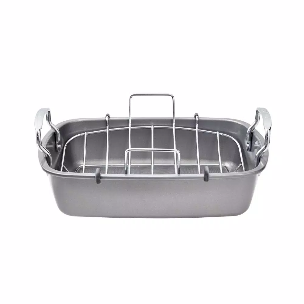 Cheap ๐ Circulon 17 In. X 13 In. Nonstick Bakeware Roaster With U-Rack โจ 4 Cheap ๐ Circulon 17 In. X 13 In. Nonstick Bakeware Roaster With U-Rack โจ - Image 4