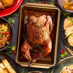 Buy ❤️ Gibson Home Country Kitchen Copper Embossed Carbon Steel 13.75 In. Roaster Pan ⭐ -Cheap Cookware Shop unnamed file 554