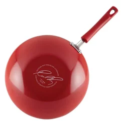 Best Sale 😉 Rachael Ray Classic Brights 11 In. Aluminum Nonstick Stir Fry Pan In Red Gradient With Glass Lid 🔔 -Cheap Cookware Shop unnamed file 558