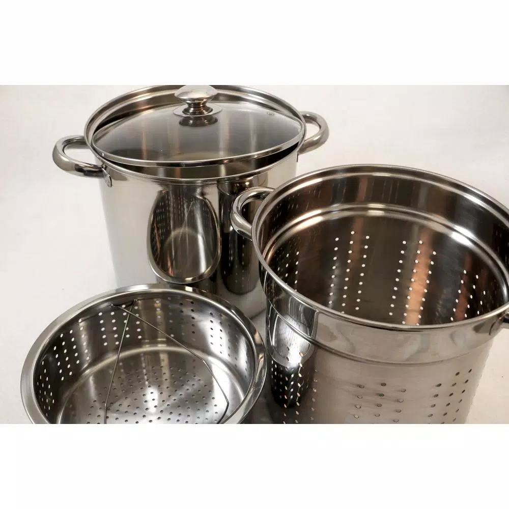 Outlet ๐ฏ ExcelSteel 20 Qt. Professional 18/10 Stainless Steel Multi-Cooker With Lid (4-Piece) โจ 4 Outlet ๐ฏ ExcelSteel 20 Qt. Professional 18/10 Stainless Steel Multi-Cooker With Lid (4-Piece) โจ - Image 4
